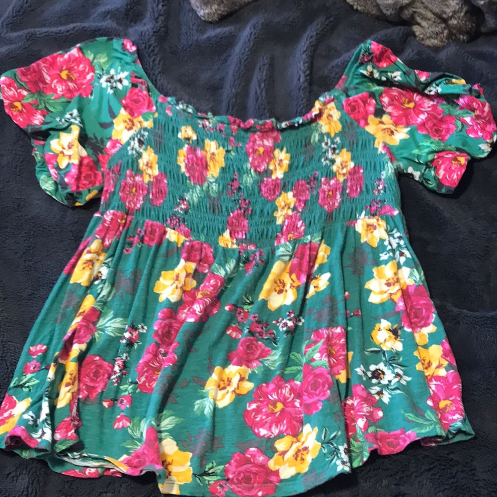 Beautiful Floral Off-Shoulder Top TORRID